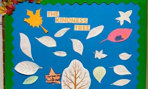 Kindness tree on the wall